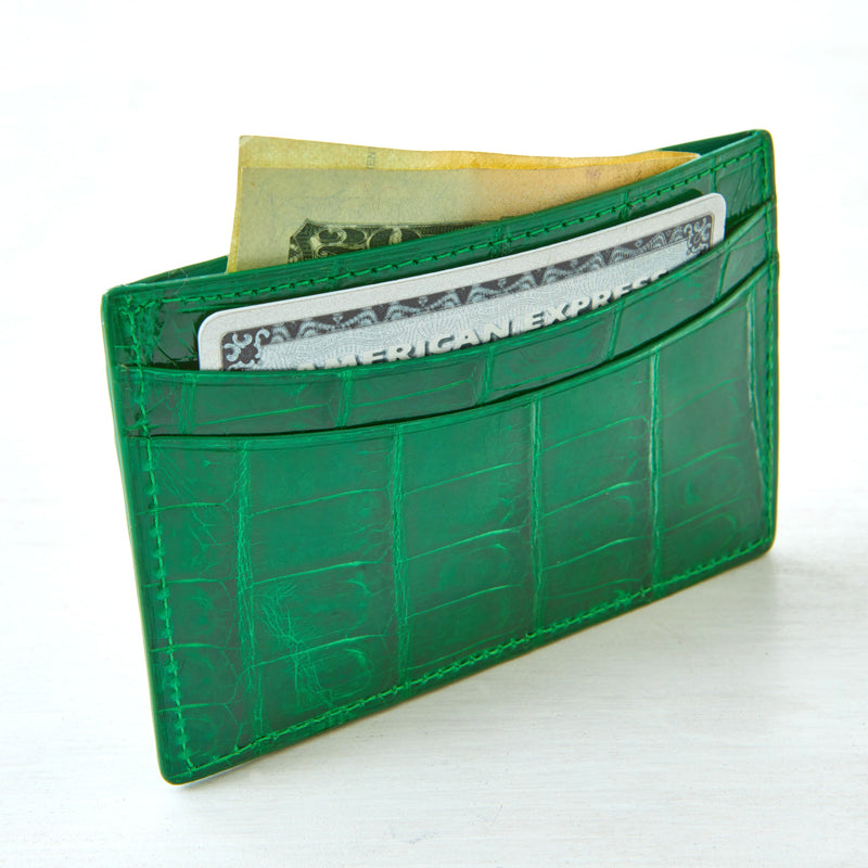 Credit Card Case - Palm Crocodile