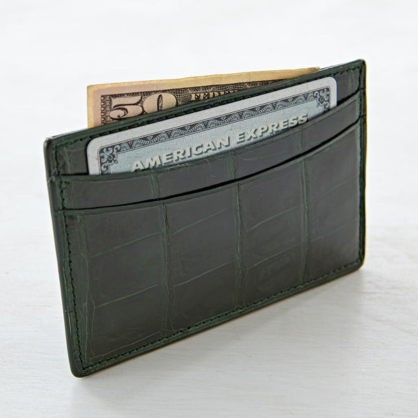 Credit Card Case - Meadow Crocodile