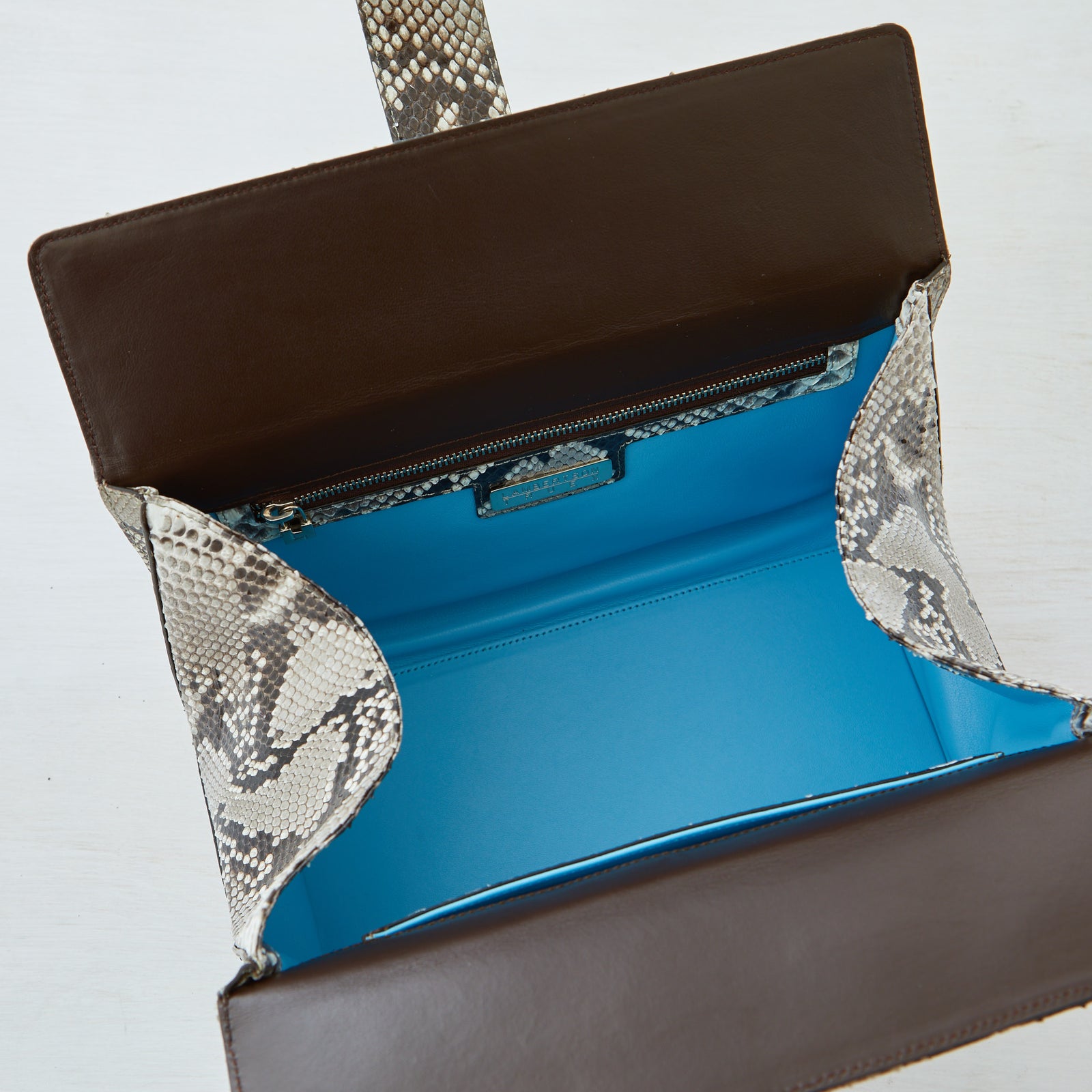 Andi Top Handle - Medium - Natural Python – Lambertson Truex