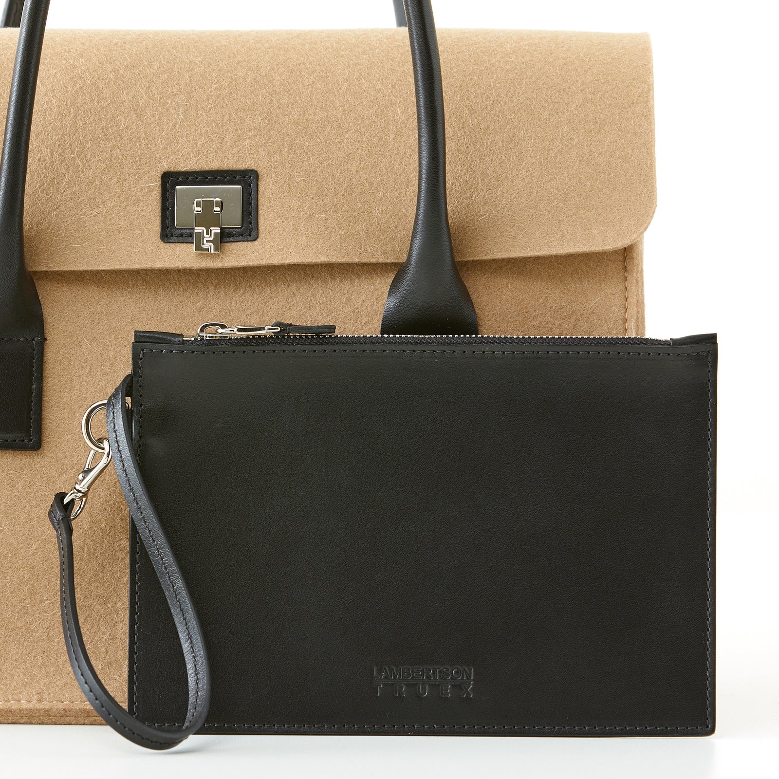 Boxcar Top Handle - Large - Camel Felt – Lambertson Truex