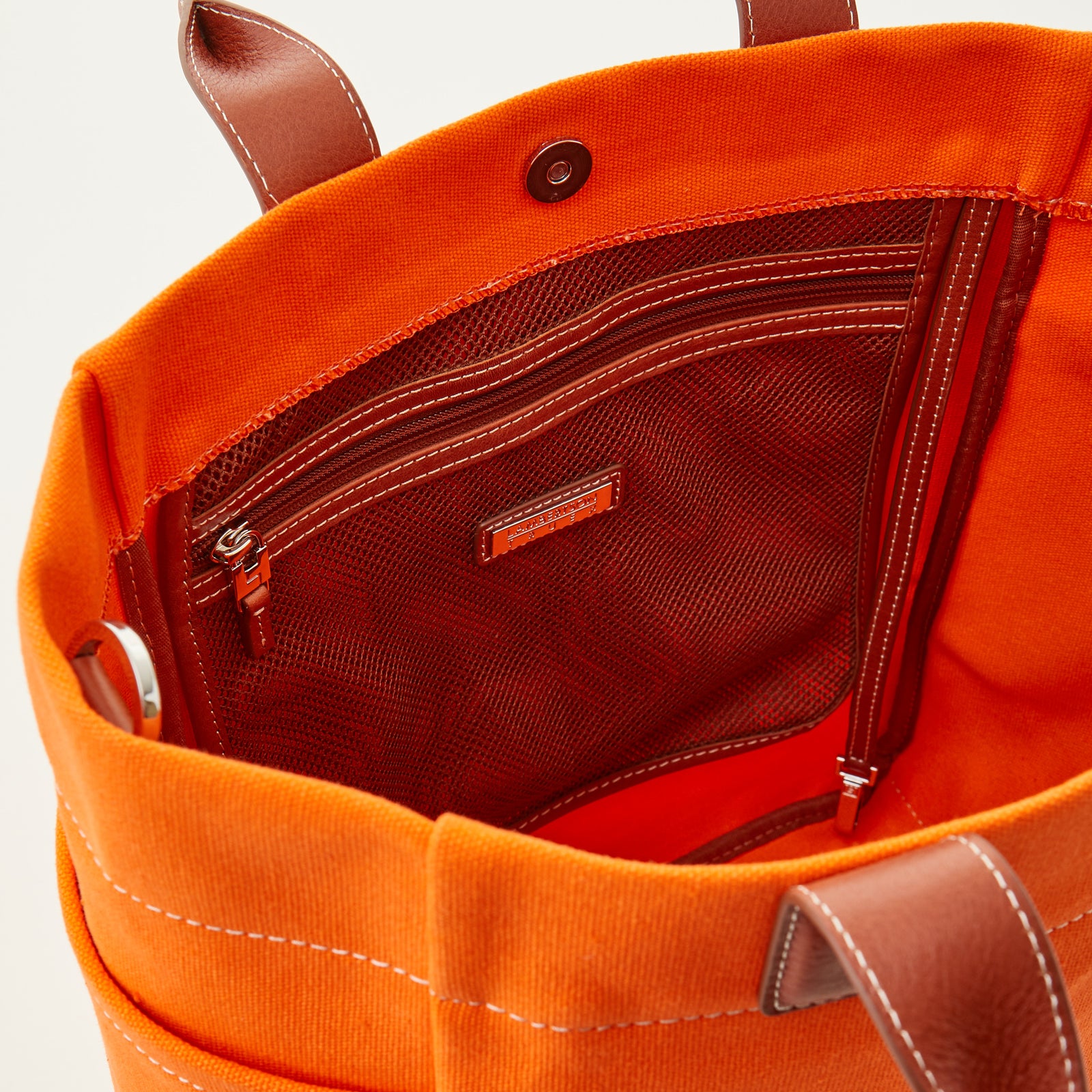 Scott Tote - Tangerine Canvas – Lambertson Truex