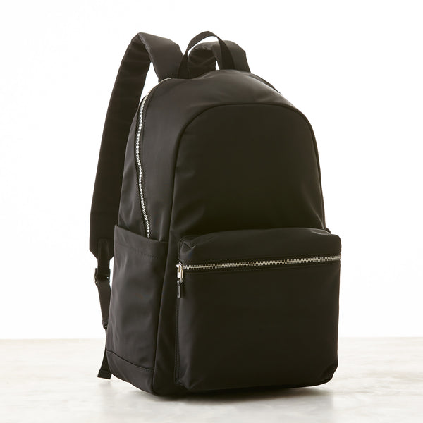 Perry Slim Backpack - Black Nylon