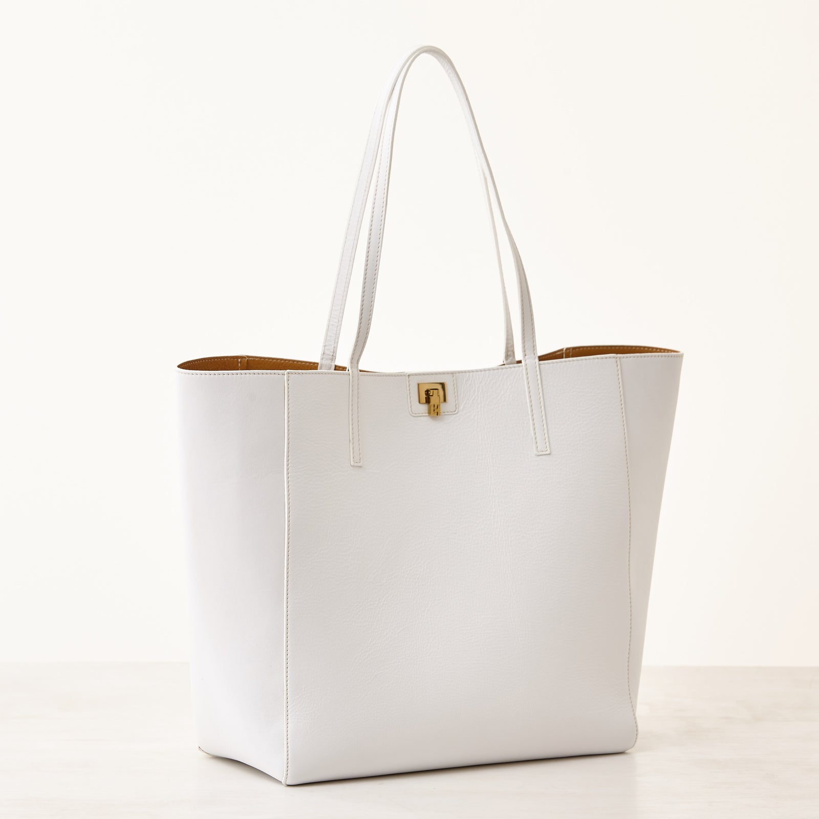 Shopper Tote - White – Lambertson Truex