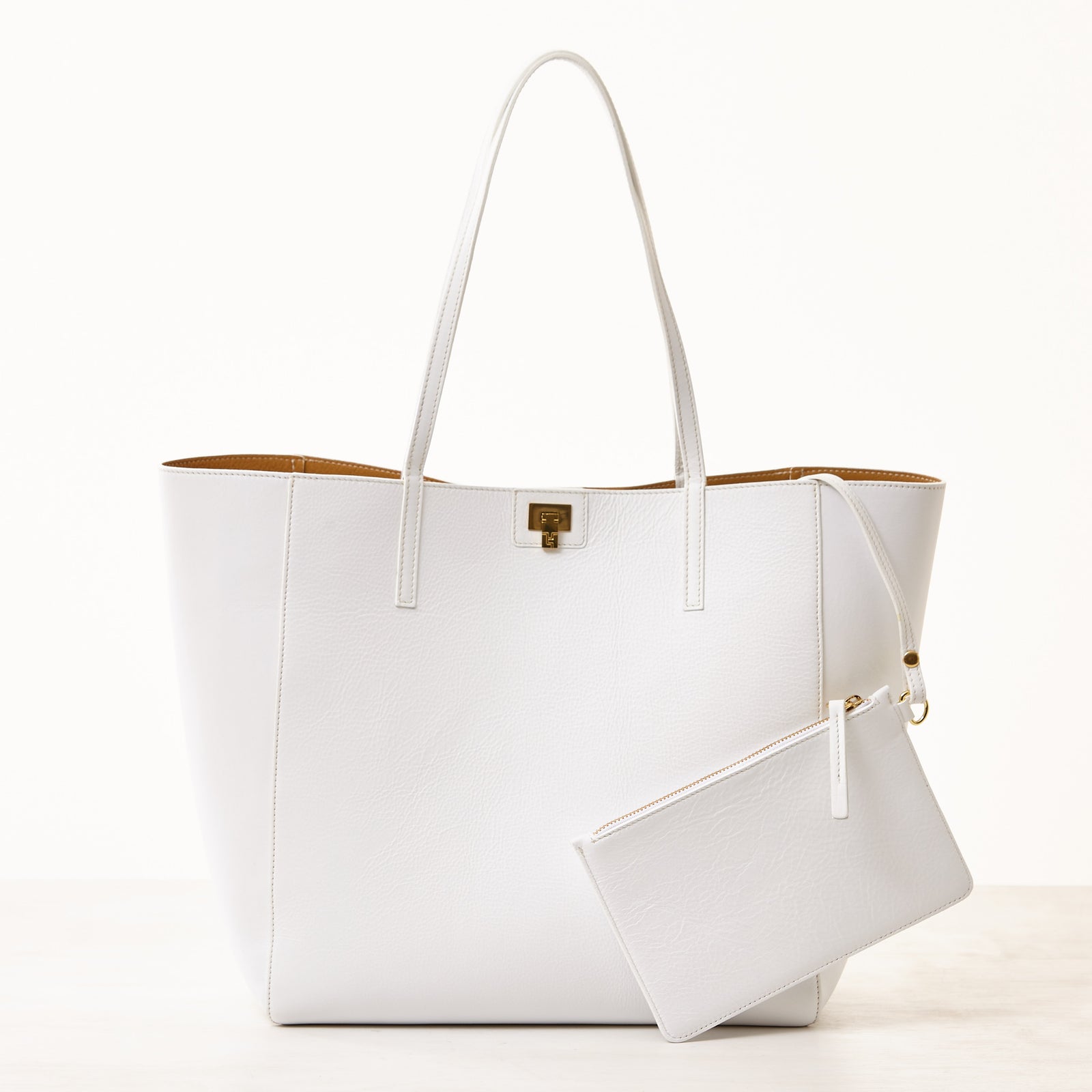 Shopper Tote - White – Lambertson Truex