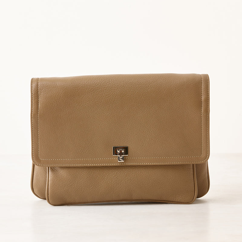 Lilly Shoulder Bag/Clutch - Taupe