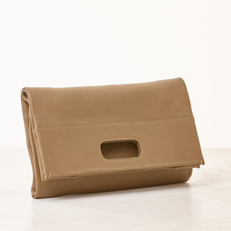 Maggie Clutch/Crossbody - Large - Taupe