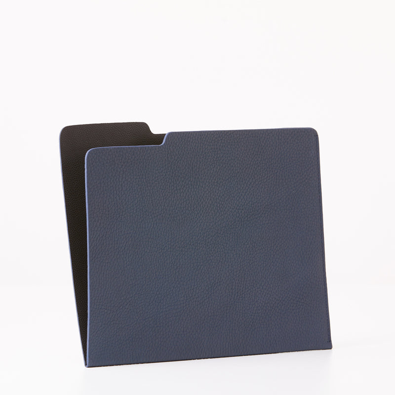 Leather Folder - Navy