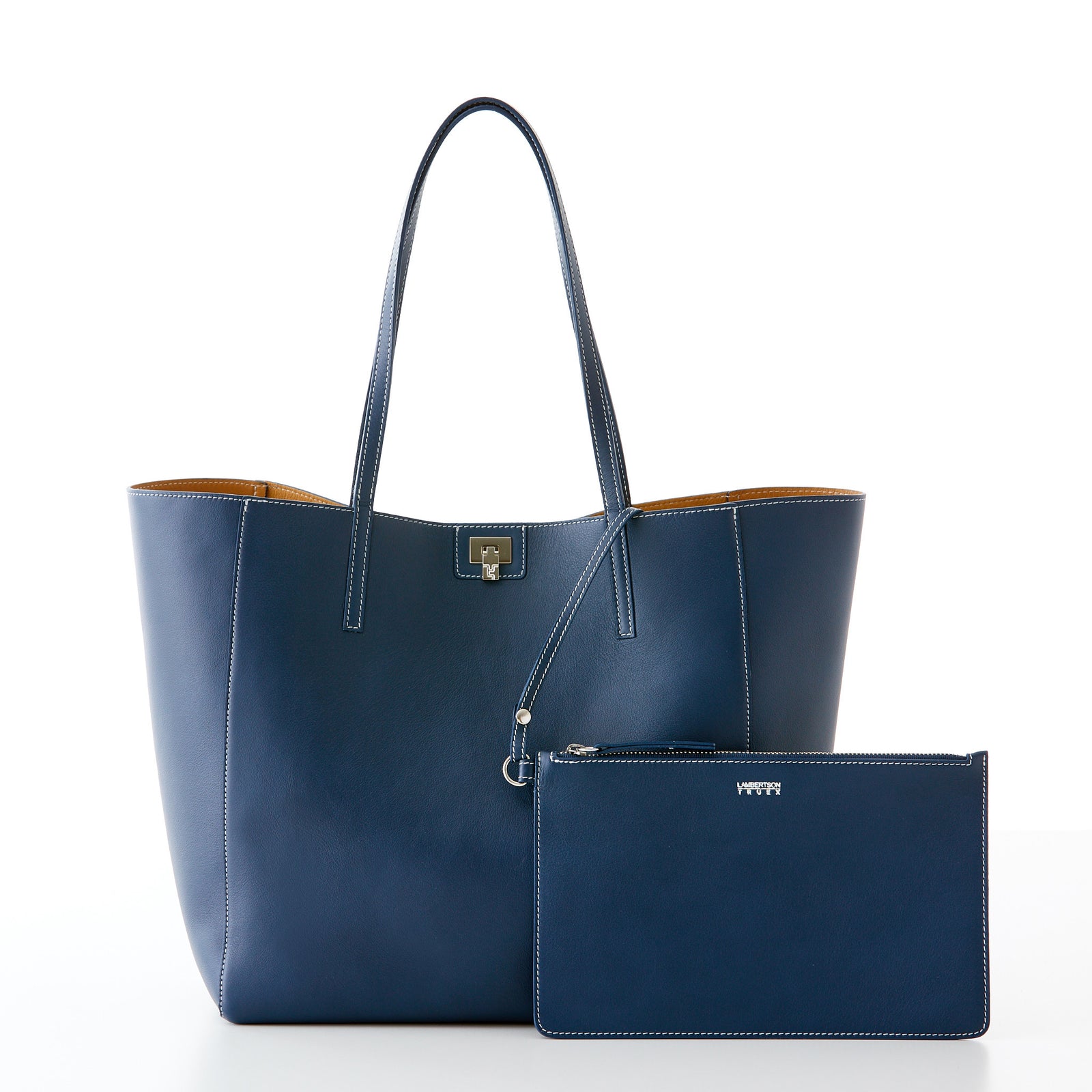 Shopper Tote - Navy – Lambertson Truex